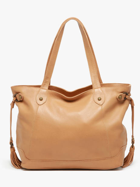 Sac PortÃ© Ã©paule Cow Cuir Basilic pepper Marron cow 155N