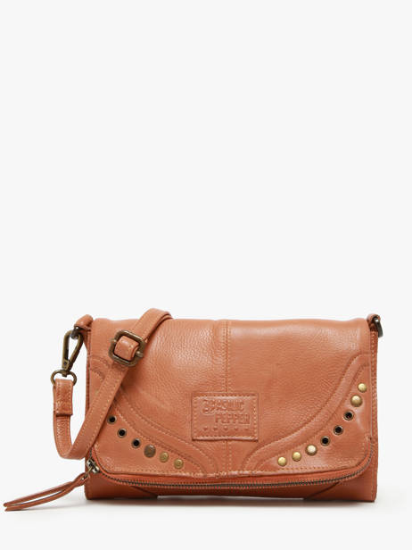 Sac BandouliÃ¨re Glam Eyelet Cuir Basilic pepper Marron glam eyelet BGLE43