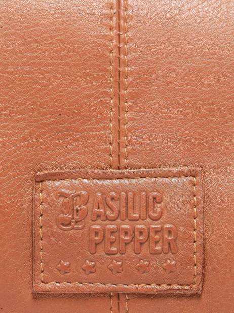Sac BandouliÃ¨re Glam Eyelet Cuir Basilic pepper Marron glam eyelet BGLE43 vue secondaire 5