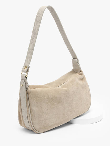 Sac PortÃ© Ã©paule Et BandouliÃ¨re Velvet Caviar Cuir Milano Beige velvet caviar VC24113 vue secondaire 2