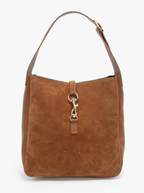 Sac PortÃ© Ã©paule Velvet Caviar Cuir Milano Marron velvet caviar VC24118