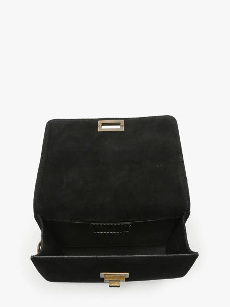 Sac BandouliÃ¨re Velvet Cuir Milano Noir velvet VE24115 vue secondaire 3
