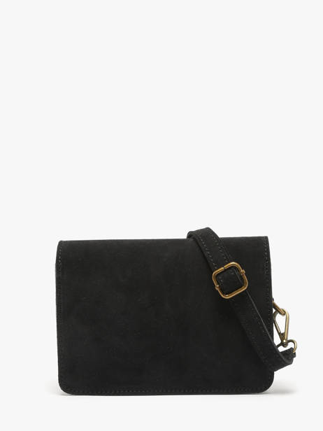 Sac BandouliÃ¨re Velvet Cuir Milano Noir velvet VE24115 vue secondaire 4