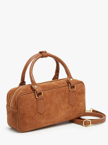 Sac PortÃ© Main Velvet Caviar Cuir Milano Marron velvet caviar VC24112 vue secondaire 2