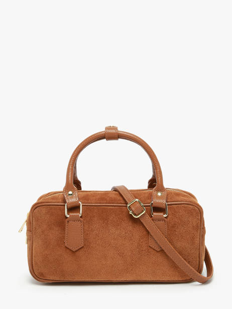 Sac PortÃ© Main Velvet Caviar Cuir Milano Marron velvet caviar VC24112 vue secondaire 4