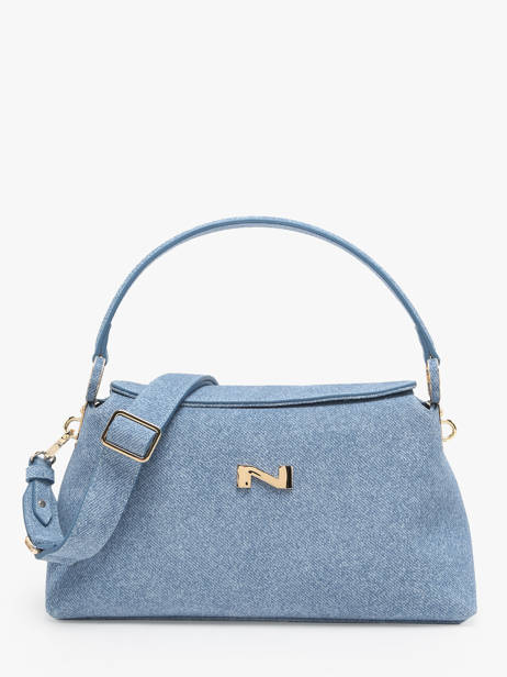 Sac PortÃ© Ã©paule Denim Nathan baume Bleu denim 4D