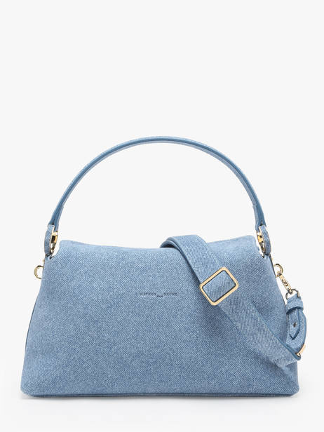 Sac PortÃ© Ã©paule Denim Nathan baume Bleu denim 4D vue secondaire 4