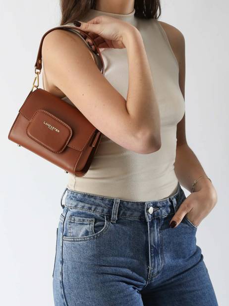 Sac BandouliÃ¨re Paris Pad Cuir Lancaster Beige paris pad 59 vue secondaire 1