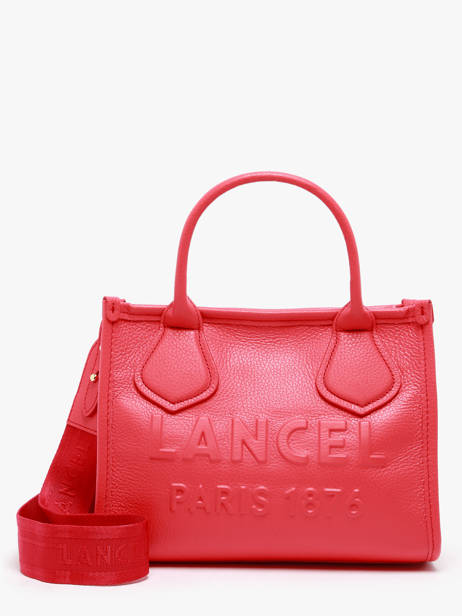 Cabas ZippÃ© S Jour Cuir Lancel Rouge jour A12995