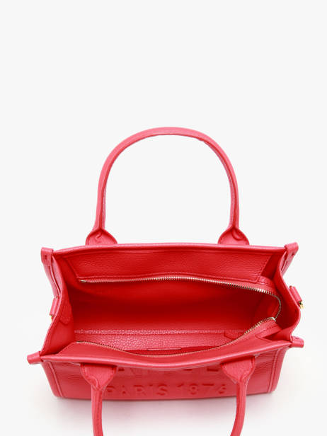 Cabas ZippÃ© S Jour Cuir Lancel Rouge jour A12995 vue secondaire 3