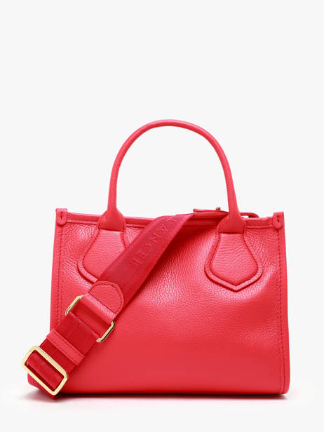 Cabas ZippÃ© S Jour Cuir Lancel Rouge jour A12995 vue secondaire 4