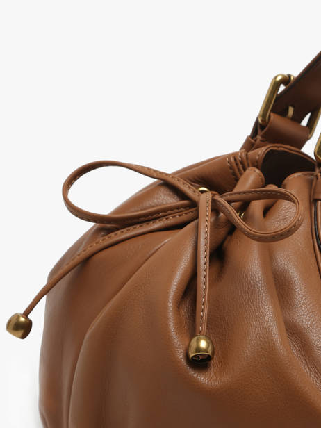 Sac PortÃ© Ã©paule Icone Cuir Gerard darel Marron icone DBS01410 vue secondaire 3