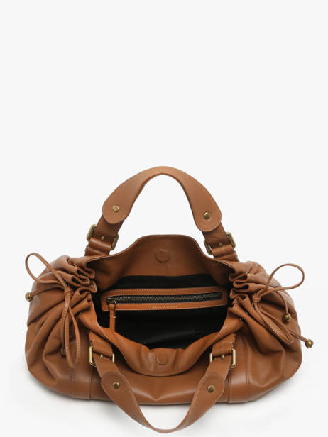 Sac PortÃ© Ã©paule Icone Cuir Gerard darel Marron icone DBS01410 vue secondaire 4