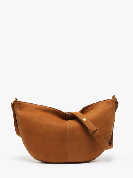 Sac BandouliÃ¨re Vintage Cuir Nat et nin Marron vintage RODEO vue secondaire 4