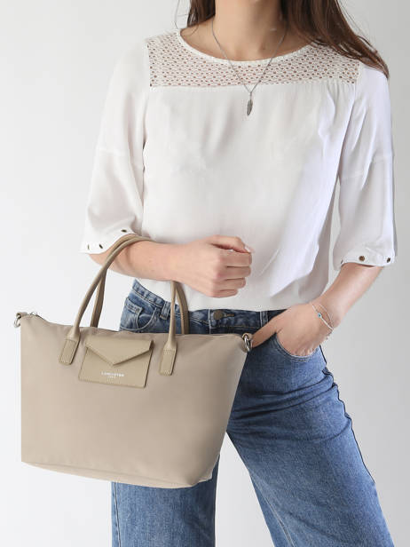 Sac PortÃ© Main Smart Kba Nylon Lancaster Beige smart kba 36 vue secondaire 1