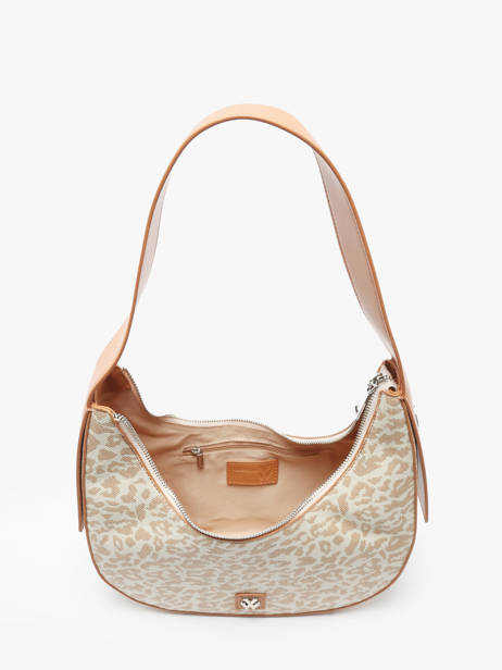 Sac PortÃ© Ã©paule Leopard Polyester Vanessa wu Beige leopard MA0131 vue secondaire 3