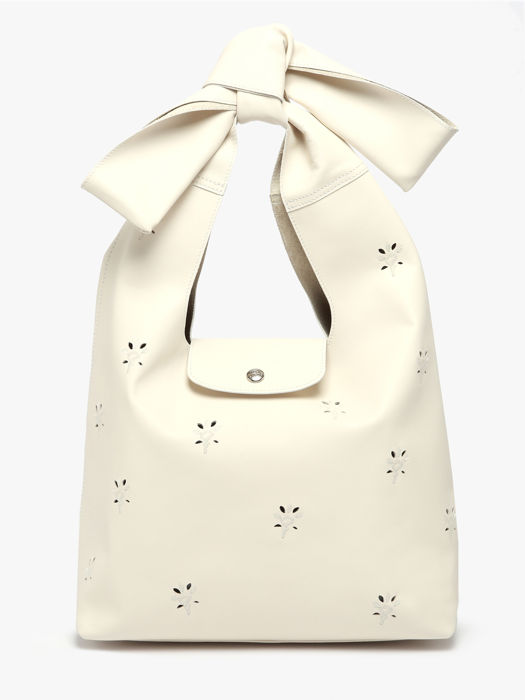 Longchamp Le pliage broderie anglaise Besaces Blanc