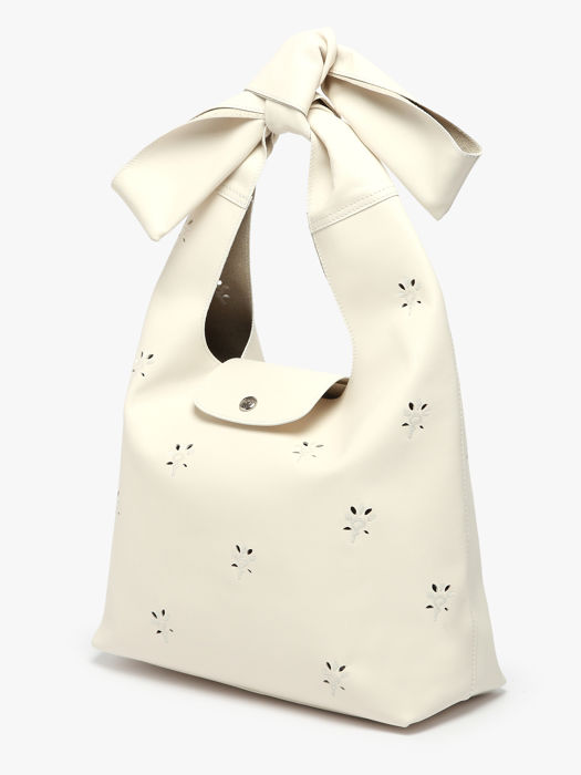 Longchamp Le pliage broderie anglaise Besaces Blanc