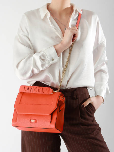 Sac Ã  Main M Ninon Cuir Lancel Orange ninon A09222 vue secondaire 1