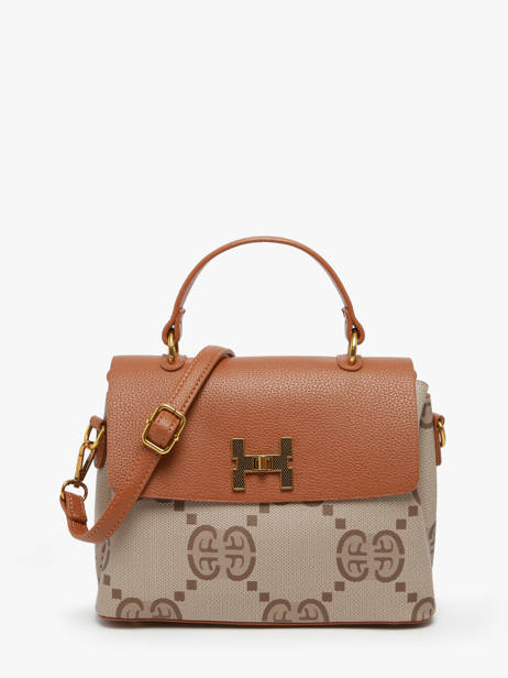 Sac PortÃ© Main Signed Miniprix Marron signed 1