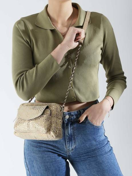 Sac Bandouliere Naina Cuir Pieces Beige naina 17063358 vue secondaire 1