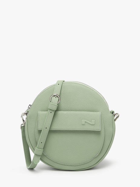 Sac BandouliÃ¨re Dorine Cuir Nathan baume Vert nathan 32PO