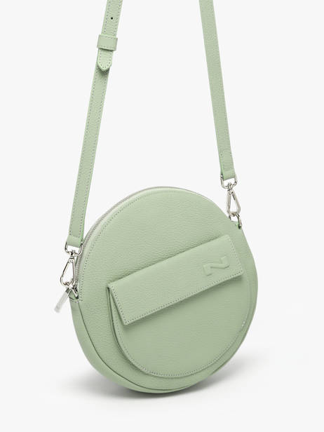 Sac BandouliÃ¨re Dorine Cuir Nathan baume Vert nathan 32PO vue secondaire 2
