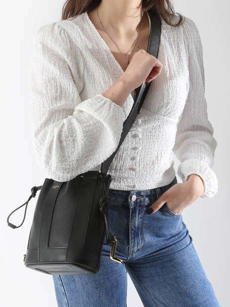 Sac BandouliÃ¨re Elles Cuir Lancel Noir elles A13357 vue secondaire 1
