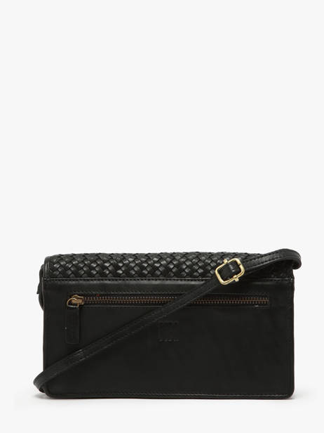 Sac BandouliÃ¨re Heritage Cuir Biba Noir heritage ROU1L vue secondaire 4