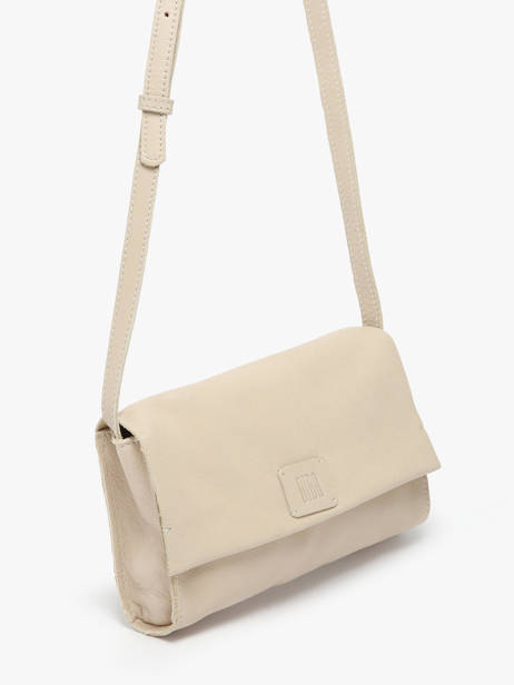 Sac BandouliÃ¨re Leather Cuir Biba Beige leather CET3L vue secondaire 2