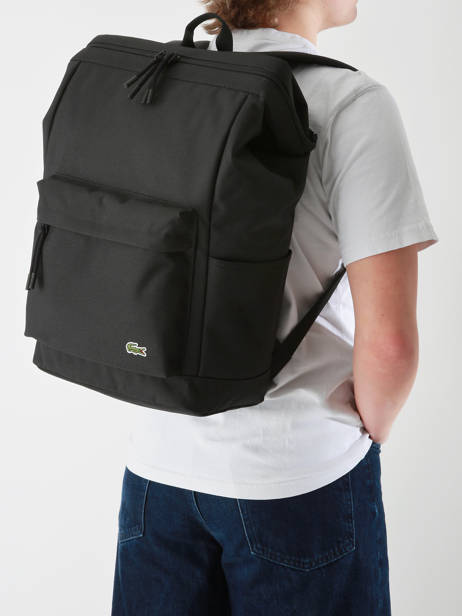Sac Ã  Dos Business Lacoste Noir neo croc NU4598NE vue secondaire 1