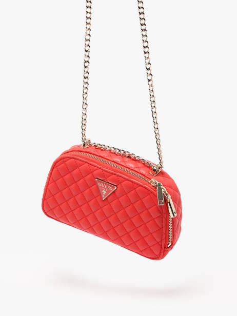 Sac BandouliÃ¨re Eco Rianee Guess Rouge eco rianee QG954174 vue secondaire 2