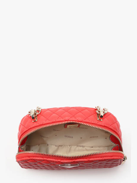 Sac BandouliÃ¨re Eco Rianee Guess Rouge eco rianee QG954174 vue secondaire 3