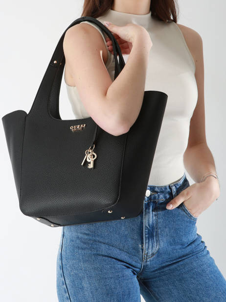 Sac PortÃ© Ã©paule Anadela Guess Noir anadela BG964022 vue secondaire 1