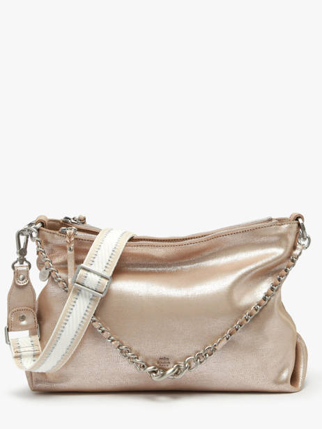 Sac BandouliÃ¨re Vintage Cuir Mila louise Beige vintage 3822RX
