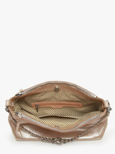 Sac BandouliÃ¨re Vintage Cuir Mila louise Beige vintage 3822RX vue secondaire 3