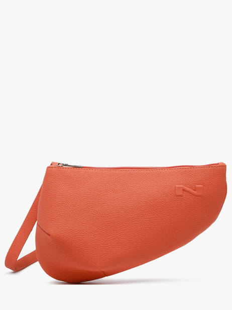 Sac BandouliÃ¨re Large City Perle Cuir Nathan baume Orange n city 1
