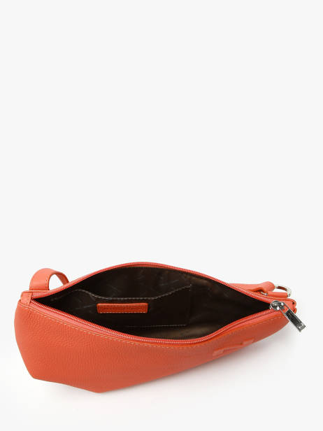 Sac BandouliÃ¨re Large City Perle Cuir Nathan baume Orange n city 1 vue secondaire 3