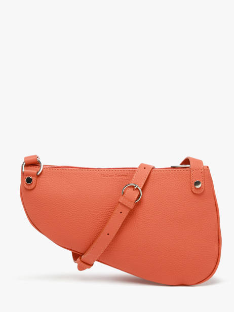 Sac BandouliÃ¨re Large City Perle Cuir Nathan baume Orange n city 1 vue secondaire 4