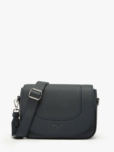 Sac BandouliÃ¨re Ponant Cuir Nathan baume Bleu regate 10