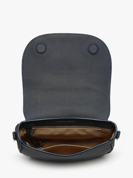 Sac BandouliÃ¨re Ponant Cuir Nathan baume Bleu regate 10 vue secondaire 3