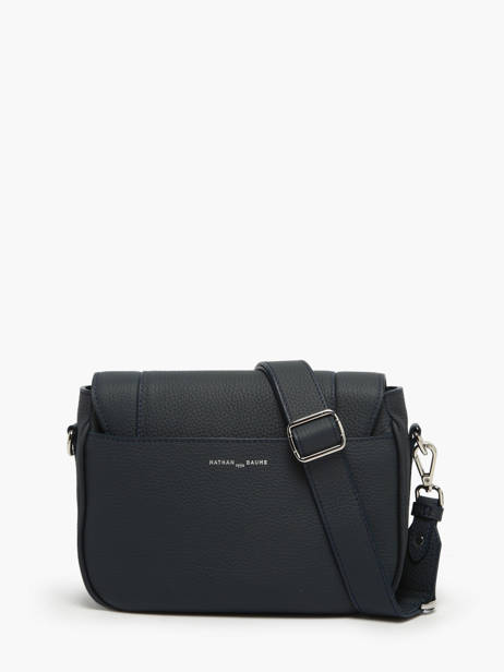 Sac BandouliÃ¨re Ponant Cuir Nathan baume Bleu regate 10 vue secondaire 4
