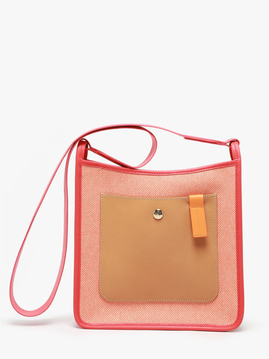 Longchamp Le foulonné soleil Sacs porté travers Rouge