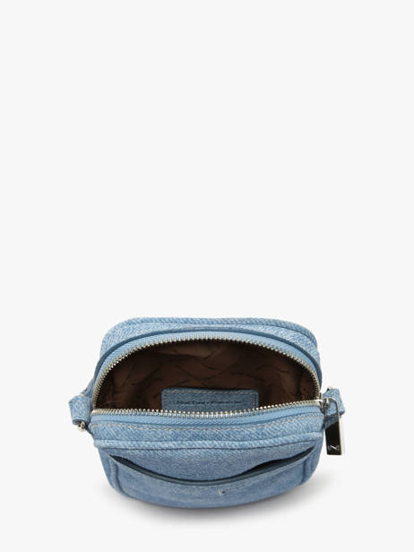 Sac Bandoulière Denim Cuir Nathan baume Bleu denim D vue secondaire 3