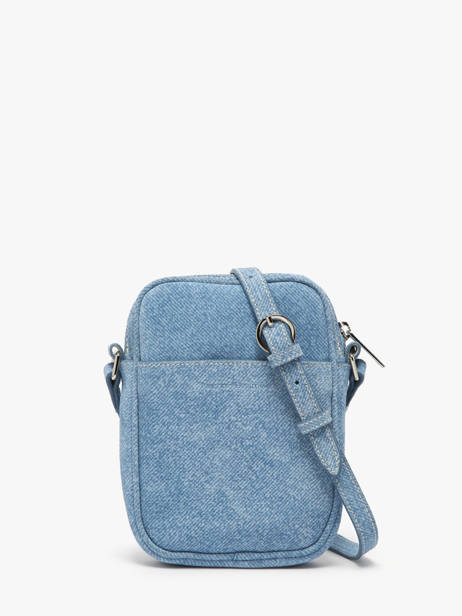 Sac Bandoulière Denim Cuir Nathan baume Bleu denim D vue secondaire 4