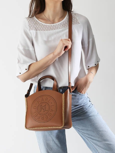 Sac PortÃ© Main K Circle Raphia Karl lagerfeld Beige k circle A2W30014 vue secondaire 1