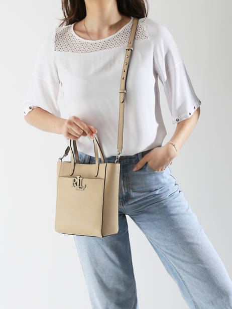 Sac Bandoulière Cameryn Cuir Lauren ralph lauren Beige cameryn 31966760 vue secondaire 1