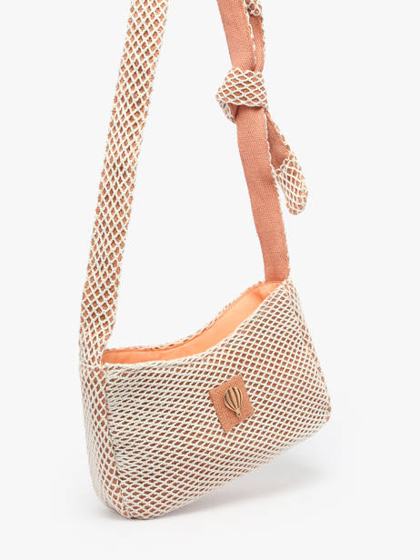 Sac BandouliÃ¨re Estival Coton Le voyage en panier Orange estival PM851 vue secondaire 2