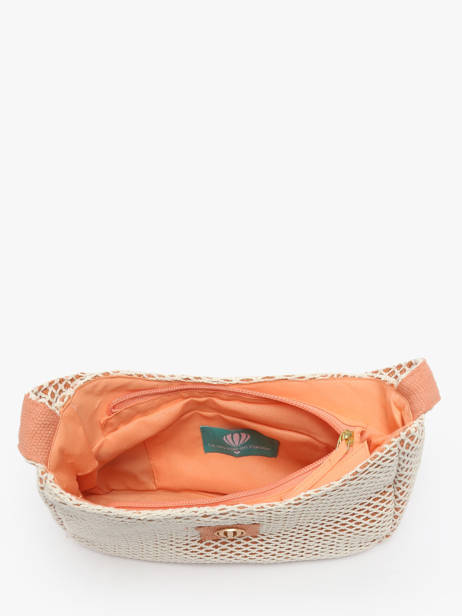 Sac BandouliÃ¨re Estival Coton Le voyage en panier Orange estival PM851 vue secondaire 3