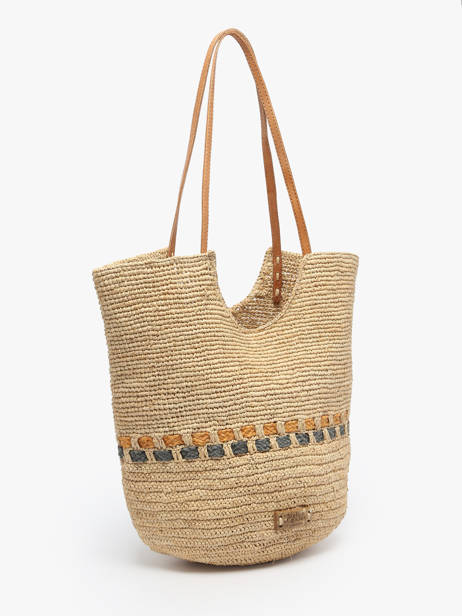 Sac PortÃ© Ã©paule L'atelier Du Crochet Raphia Le voyage en panier Beige l'atelier du crochet AM804 vue secondaire 2